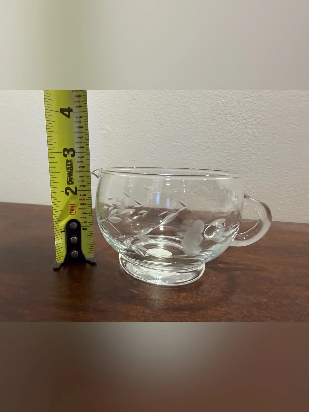 Princess House Crystal Stacking Sugar & Creamer, no lid.